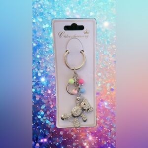 Rhinestones beat keychain with beads as balloons! Adorable no two the same!!!